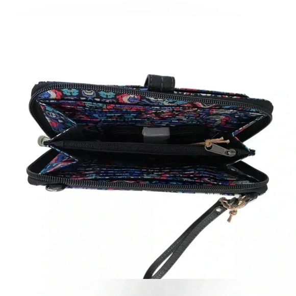SAKROOTS Women’s Smartphone Crossbody Bag in Eco Twill Convertible Wallet NWOT - Picture 9 of 14